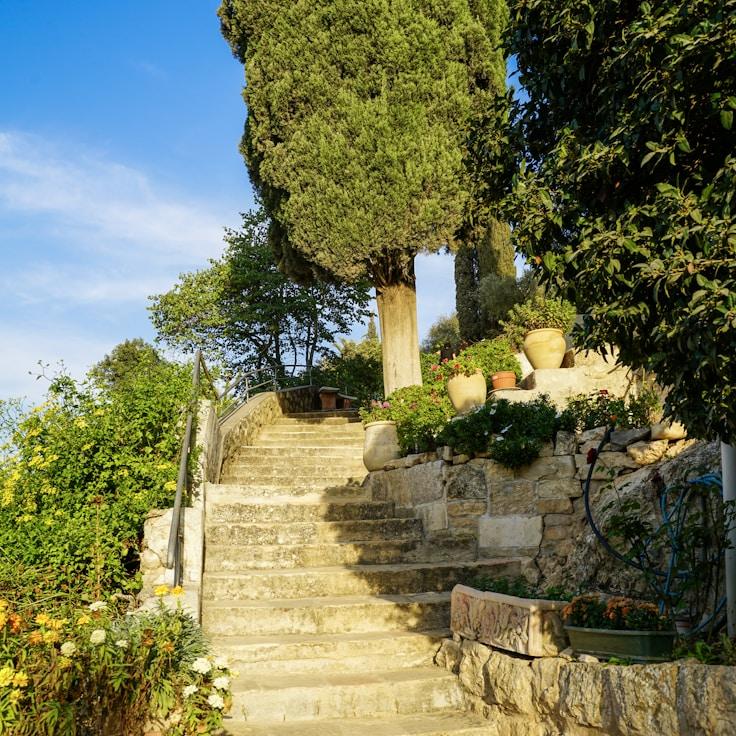 Kids playground area in France